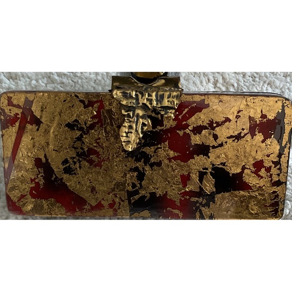 FOX’S ~Antique Tortoise Shell Clutch (NWT) - Picture 2 of 12